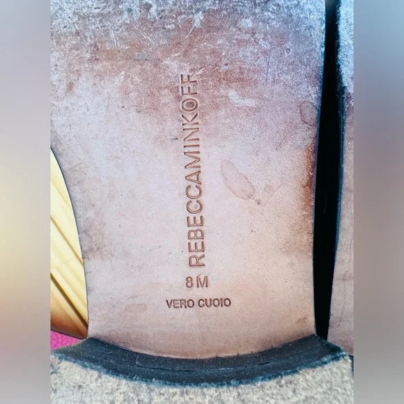 REBECCA MINKOFF Black Leather Hollis Oxford Studded Fringe Shoe Mocassin - Picture 7 of 7